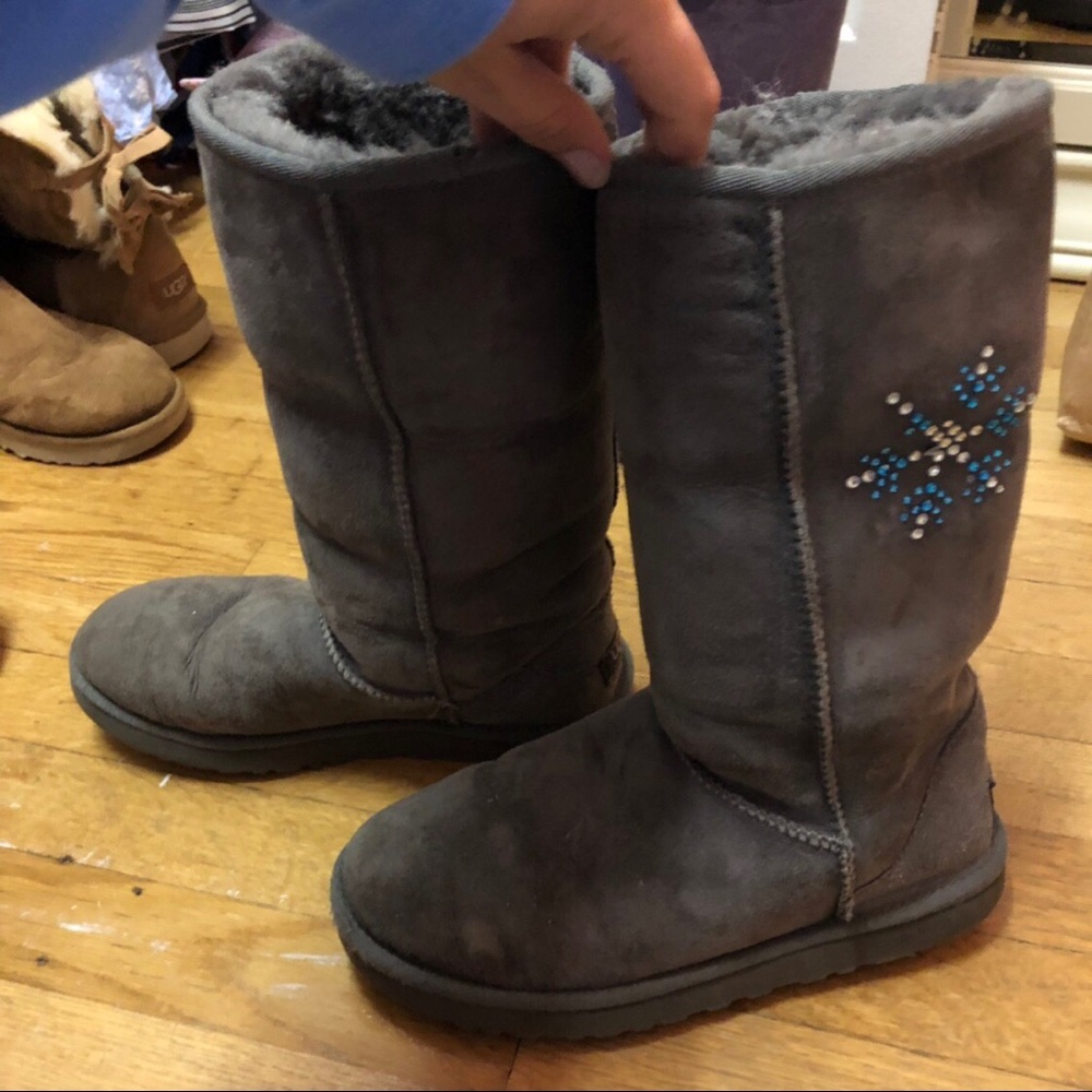 Tall Gray Ugg Boots